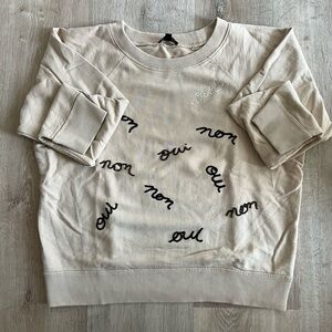 JCrew Oui Non Vintage Sweatshirt Size L